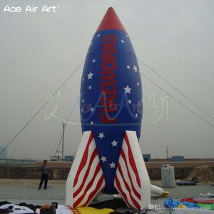 Wholesale arrows for free for sale - Group buy 8 m H Rocket model inflatable arrow fireworks standing with free fan and free logo for sale