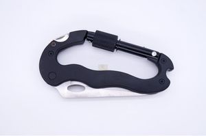 Mini-Aluminium-Multifunktionsknopf-Karabiner, langlebiger Camping-Wander-Karabiner-Schlüsselanhänger, Karabinerhaken, kostenloser Versand