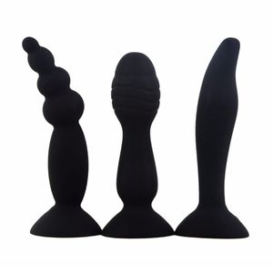 Masturbatore femminile Palline anali Dildo Ano Massaggio Butt Plug Punto G Stimolare i giocattoli del sesso anale per le donne 5 colori