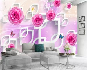3d tapety fantasy kwiat motyl Dostosuj swoją ulubioną premium romantyczna dekoracja wnętrz tapeta