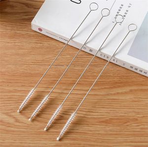 Stainless steel straw cleaning brush Brushes 175MM Nylon Straw Brush Drinking Pipe Tube Cleaner Baby Bottle Clean Tools