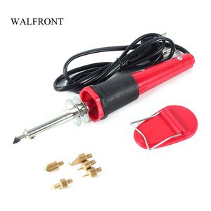 Freeshipping 220V-240V электрический паяльник сварки припоя инструмент Kit отопление Pen DIY ремонт ручной набор инструментов с 5 штук железа советы