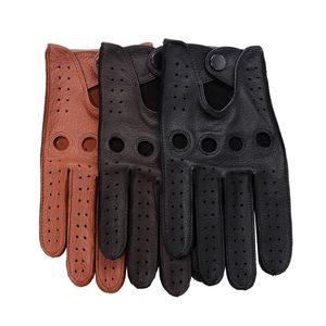 Mode-2018 newhot försäljning deerskin handskar fyra säsonger mode kör äkta läder fullfinger handskar män am032-5