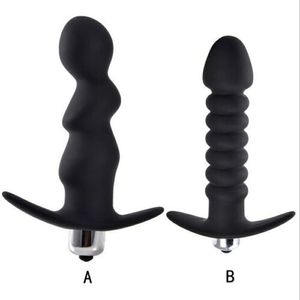 Uomini del sesso anale in silicone nero che vibrano il vibratore impermeabile con spina d'amore A67
