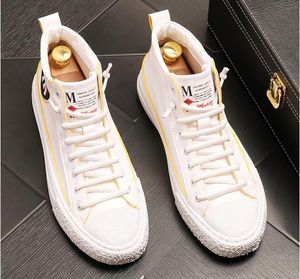Nova plataforma de luxo de alta qualidade sapatos casuais de alta-top designer de ultrafinas apartamentos de couro, homens elegantes andando sapatos sapatos EUR TAMANHO: 38-43
