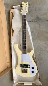 Custom grossistgitarr 4001 Elektrisk bas 8 String Bass Toppkvalitet Rickenbackr Cream Modell 190420, Anpassning tillgänglig