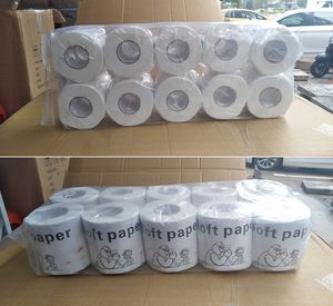 Gli ultimi 4 tipi di imballaggi in rotolo di carta igienica tovaglioli di carta 10 rotoli di asciugamani di carta Imballaggio inglese