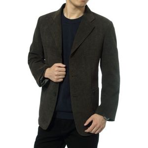 Blazers Spring Autumn Mens Bawełna Blazery Męskie Stylowe Slim Fit Party Blazery Plus Size Corduroy Windbreaker Suit A72503