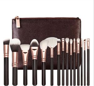 Marke hohe qualität Make-Up Pinsel 15 Teile/satz Pinsel Mit PU Tasche Professionelle Pinsel Für Powder Foundation Blush Lidschatten