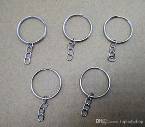 Ключевая цепочка DIY Creative Gift Accessories с цепным никелированным кольцом