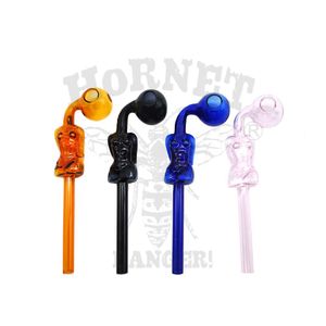 Skönhetsstil Glas Rökning Handtag Pipe Pyrex Spiral Oljebrännare Rör Rökning Rör Glas Tobak Vattenrör Hookah Shisha Vattenslang