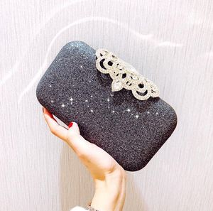 Women Evening Bag 2019 Party Banquet Glitter Bag For Women Girls Wedding Clutches Handbag Chain Shoulder Bag