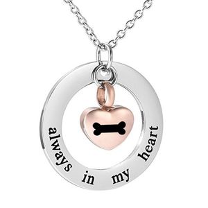 Wholesale tibet gifts resale online - Cremation Jewelry Urn Necklace for Ashes Always in My Heart Memorial Keepsake Bone Pendant for Men Women