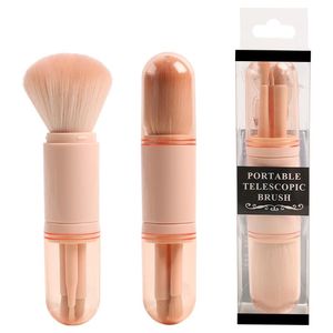 Four-in-one Makeup Brush Double Headed Retractable Cosmetic Brushes Portable Soft Cosmetic Brush Drop Shipping