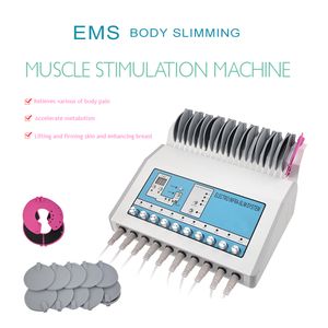 Elektrostimuleringsbantmaskiner Ryska vågor Elektriska muskelstimulator Tens EMS Slim Machine