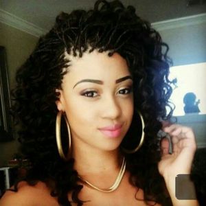 Hotselling black /brown /blonde short Braids Wig With Baby Hair box braids Synthetic Lace Front Wig short Curly wig for africa women