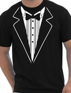 Tuxedo Fancy Dress Funny Mens T-Shirt Più dimensioni e colori-A032