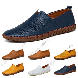 New Hot Fashion 38-50 EUR Nya Mäns Läder Herrskor Godisfärger Överhoes Brittiska Casual Skor Gratis Frakt Espadrilles Trechy-Four