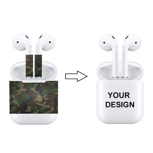 Fone de Ouvido Bluetooth de alta Qualidade Protetora Adesivo Protetor de Pele Decalque para Apple AirPods Personalizado VOCÊ PRÓPRIO PADRÃO