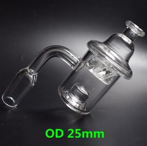 DHL Factory direct XL Core Reactor short neck Quartz Banger Nail with Spinning Carb Cap 10mm 14mm 18mm Female Male For Glass Bongs