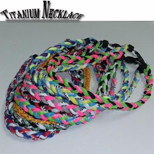 Titanium flätat halsband softball baseball sport halsband för kvinnor män choker halsband