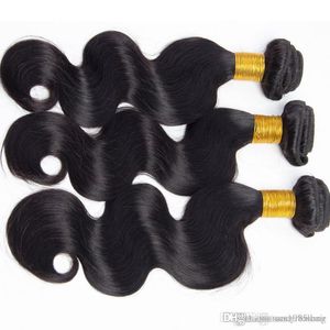 CE-certifikat gratis FedEx DHL Malaysian Hair 90g 3pcs Body Wave Brazilian Virgin Hair Weave