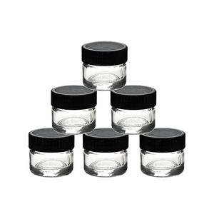 Transparent 5ml Glass Jar Concentrated Container 5ml No-stick Dab Container Food Grade Glass Jar For Dry Herb Custom Logo Welcomed