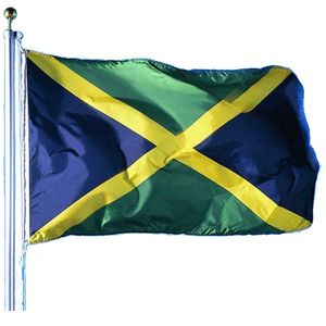 3x5 Bandeira Jamaica 90x150 cm baratos Flags País Nacionais de Jamaica com duas guarnições, frete grátis