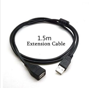 Male To Female USB Cable USB 2.0 A F 1.5m Extender Cord Wire Super Speed Data Extension Cable For PC Laptop