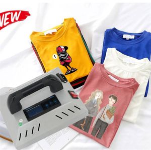 Best shirt heat press machine CH1914 household portable t-shirt printer heat transfer press that can iron clothes and cater for DIY DHL free on Sale