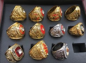11 Stück Slc Baseball World Series Team Championship Ring Set mit Holz Display Box Souvenir Männer Fan Geschenk Drop Shipping Großhandel 2022