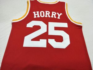 Maglia da basket personalizzata da uomo, da donna, vintage n. 25 Robert Horry r College, taglia S-4XL o personalizzata con qualsiasi nome o numero di maglia