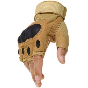 Fashion-Tactical Army Military Airsoft Skytte Cykelkamp Fingerless Glove Paintball Hard Carbon Knuckle Half Finger Handskar