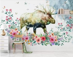 Custom Photo 3D Wallpaper Mural Animal Modern Minimalist HD Silk TV background Wall Wallpaper For Living Room