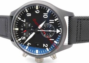 Lusso da uomo YLF Factory Asia 7750 Valjoux Cronografo automatico Orologi da uomo in nylon nero sportivo di alta qualità importati di alta qualità