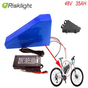 Trójkąt bateria EBIKE 48V 2000W Bateria litowa Bateria 48V 35AH Rower elektryczny + torba + ładowarka