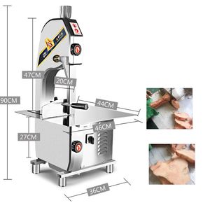 commerial kullanım paslanmaz çelik bıçak kemik testere / Masaüstü et bant testere / dondurulmuş et ve kemik kesme makinesi, biftek testere tezgahı