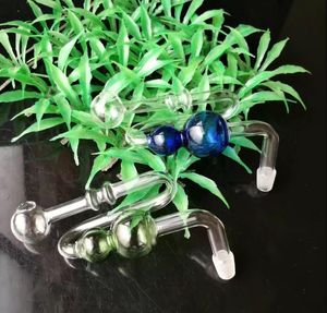 Böjning av kalebass potten bongs tillbehör, unika oljebrännare glas bongs rör vattenrör glas rör oljeriggar rökning med dropper