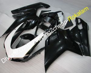 For Ducati 1098 848 1198 2007 2008 2009 2010 2011 Body Kit 2007-2011 ABS White Black Body Fairings (Injection molding)