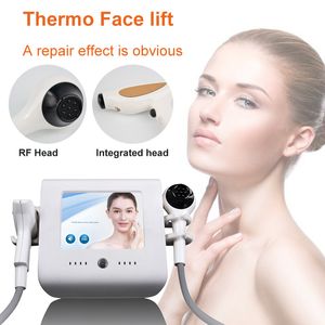 Yüz thermolift odak RF radyo frekansı sıkılaştırıcı vakum RF yüz ve vücut için güzellik kırışıklık giderici güzellik makinesi soğutma