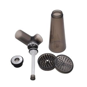 New Type Plastic Water Pipe Plastic Water Cup Shape with Base Smoke Grinder