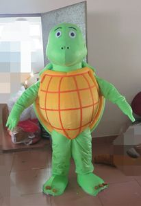 Professionelles maßgeschneidertes Schildkröten-Maskottchen-Kostüm, Charakter, grüne Schildkröten-Maskottchen-Kleidung, Weihnachten, Halloween, Party, Kostüm