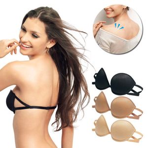 Women Invisible Bras Magic Strapless Lingerie Push Up Bra Sexy Backless Underwear Wedding Off Shoulder Dress Seamless Bras YFA1049