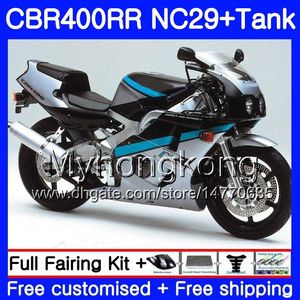 Kit för Honda NC29 CBR400 RR CBR400RR Stock Svart 94 95 96 97 98 268HM.22 CBR 400 RR NC23 CBR 400RR 1994 1995 1996 1997 1998 1999 Fairings