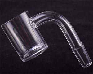 Prego de alta qualidade XL Flat Top Quartz Banger com 4 mm de espessura inferior prego Domeless Quartz para o vidro da tubulação de água Bongs