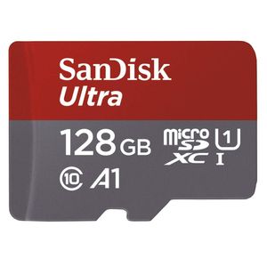 SanDisk 128GB microSDXC UHS-I cartão Ultra - 100MB / s U1 A1 - SDSQUAR-128G Classe 10 para vídeo Full HD em Promoção