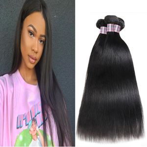 Ishow Body Wave Mänskliga hårbuntar 3/4 / 5PCS Peruvian Straight Extensions Vatten Loose Deep Virgin Weave for Women 8-28In