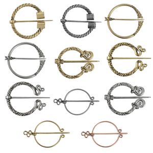 11 estilos Viking Idade Norse Prata Bronze Broches Para Cloak Suite Pin Casaco Brooch Retro Vintage Wiccan Jóias Para Homens Mulheres