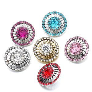 Noosa Snap Jewelry Kolorowe Kryształ Akrylowe Koraliki Hollow Snap Button Fit 18mm Snap Przycisk Bransoletka Naszyjnik Biżuteria