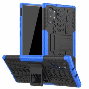 Per Samsung Galaxy Note 10 Plus Note 9 Custodia rigida Hybrid TPU + PC Armor Stand Guscio protettivo in silicone Cover posteriore sottile per telefono